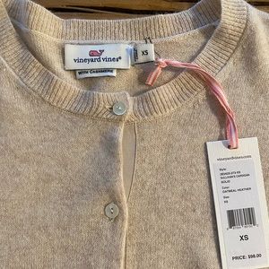 Vineyard vines cashmere Sullivan’s cardigan NWT